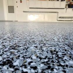 A full flake epoxy system for garage floor